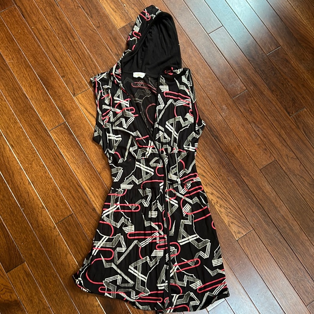 Diesel dress with zipper on waist. Fits S/M , has hoodie. Green for summer.